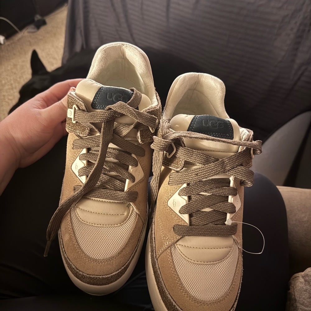 UGG Women's Tan and Cream Sneakers